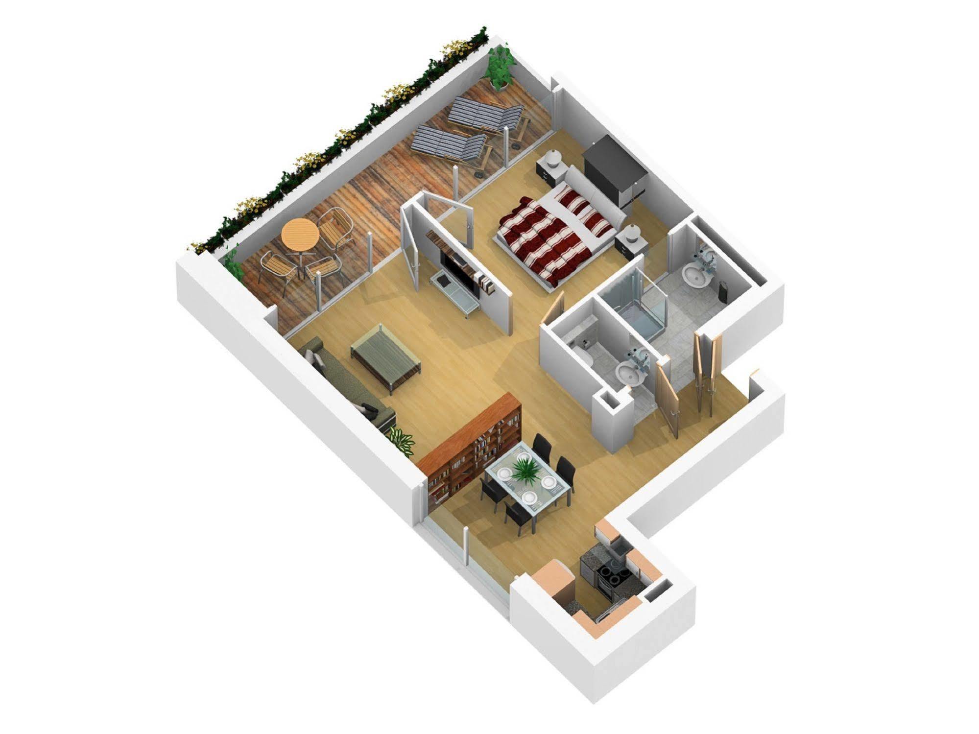 Private Living Apartments Куфщайн Екстериор снимка